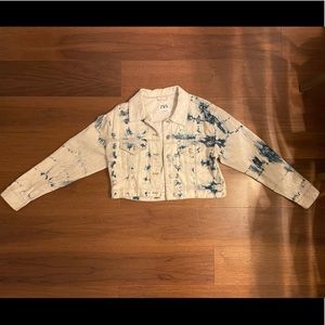 Zara Tie-dye Denim Jacket
